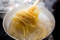 Water boiling for pasta Royalty Free Stock Photo