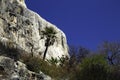 Hierve el Agua is the name of a `petrified waterfall` in the province of Oaxaca, Mexico Royalty Free Stock Photo