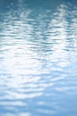 water with bokeh Clean water background with calm waves Blue sky reflection Royalty Free Stock Photo