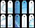 Water bookmarks set Royalty Free Stock Photo