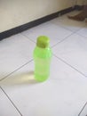 Water botle green drink in the room