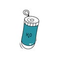 water bottle hand drawn outline doodle icon Royalty Free Stock Photo