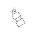 Water bottle icon. Element of swimming poll thin line icon Royalty Free Stock Photo