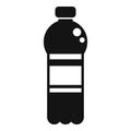 Water bottle icon simple vector. Snack food beverage