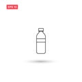 Water bottle icon vector design isolated Royalty Free Stock Photo