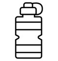 Water Bottle Line Isolated Vector Icon fully editable Royalty Free Stock Photo