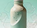 Water Bottle on Plain Surface - AI generated Royalty Free Stock Photo