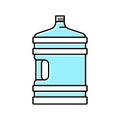 water bottle for prepare coffee color icon vector illustration