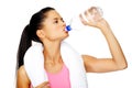 Water bottle woman Royalty Free Stock Photo