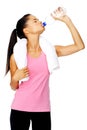 Water bottle woman Royalty Free Stock Photo