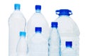 Water bottles isolated over white Royalty Free Stock Photo