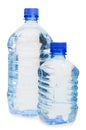 Water bottles isolated over white Royalty Free Stock Photo