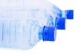 Water bottles isolated over white