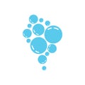 Water bubble icon design template isolated vector image Royalty Free Stock Photo