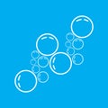 Water bubble icon design template isolated vector image Royalty Free Stock Photo