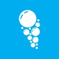 Water bubble icon design template isolated vector image Royalty Free Stock Photo