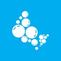 Water bubble icon design template isolated vector image Royalty Free Stock Photo