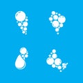 Water bubble icon design template isolated vector image Royalty Free Stock Photo