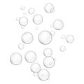 Water bubble icon, realistic style Royalty Free Stock Photo