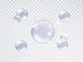 Water bubble set Royalty Free Stock Photo