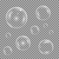 Water bubble set Royalty Free Stock Photo