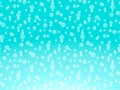 Water bubble texture pattern on a turquoise background