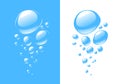 Water with bubbles. Aqua vector illustration