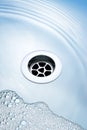 Water Bubbles Drain Royalty Free Stock Photo