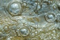 Water bubbles form abstract patterns and tectures 4 Royalty Free Stock Photo