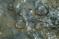 Water bubbles form abstract patterns and tectures 8 Royalty Free Stock Photo