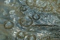 Water bubbles form abstract patterns and tectures 7 Royalty Free Stock Photo