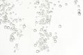 Water bubbles over a beige background Royalty Free Stock Photo