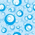 Water bubbles seamless background Royalty Free Stock Photo