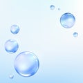 Water bubbles shining Background . Nature. Aqua. Elegant and stylish Background. Shining blue substance drop. Vector