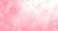 water bubbles soap in the pink background Royalty Free Stock Photo
