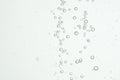 Water bubbles soras in a glass Royalty Free Stock Photo