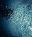 Water bubbles texture dark deep background Royalty Free Stock Photo