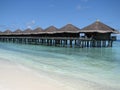 Water bungalows - the Maldives Royalty Free Stock Photo