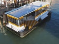 Water bus station on Grand Canal in Venice, Italy Royalty Free Stock Photo