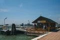 Water bus vaporetto station on island of Torcello in Venice, Italy Royalty Free Stock Photo