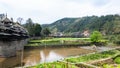 water canal and Chengyang Wind and Rain Bridge