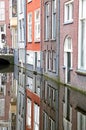 Water canal in city Delft, Netherlands