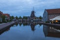 Water canal in Meppel, Holland at sunrise
