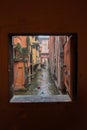 Water canal in the middle of Bologna Royalty Free Stock Photo