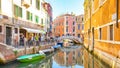 Water canal Rio dei Frari in Venice, Italy