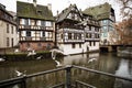Water canal of Strasbourg, Alsace, France Royalty Free Stock Photo