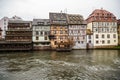 Water canal of Strasbourg, Alsace, France Royalty Free Stock Photo