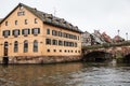 Water canal of Strasbourg, Alsace, France Royalty Free Stock Photo