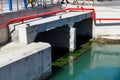 Water canal tunnel Royalty Free Stock Photo