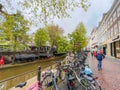 Water canals in Utrecht for tourist boat trips